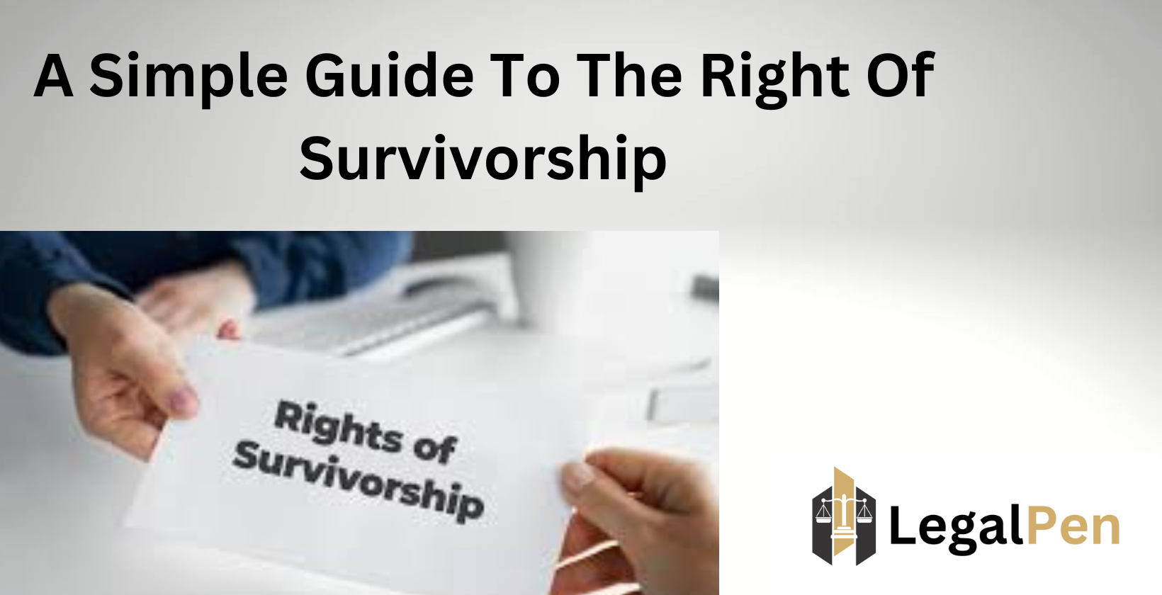 Illustration of property transfer with right of survivorship